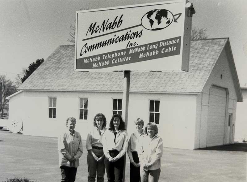 Vintage McNabb Communications Building Front